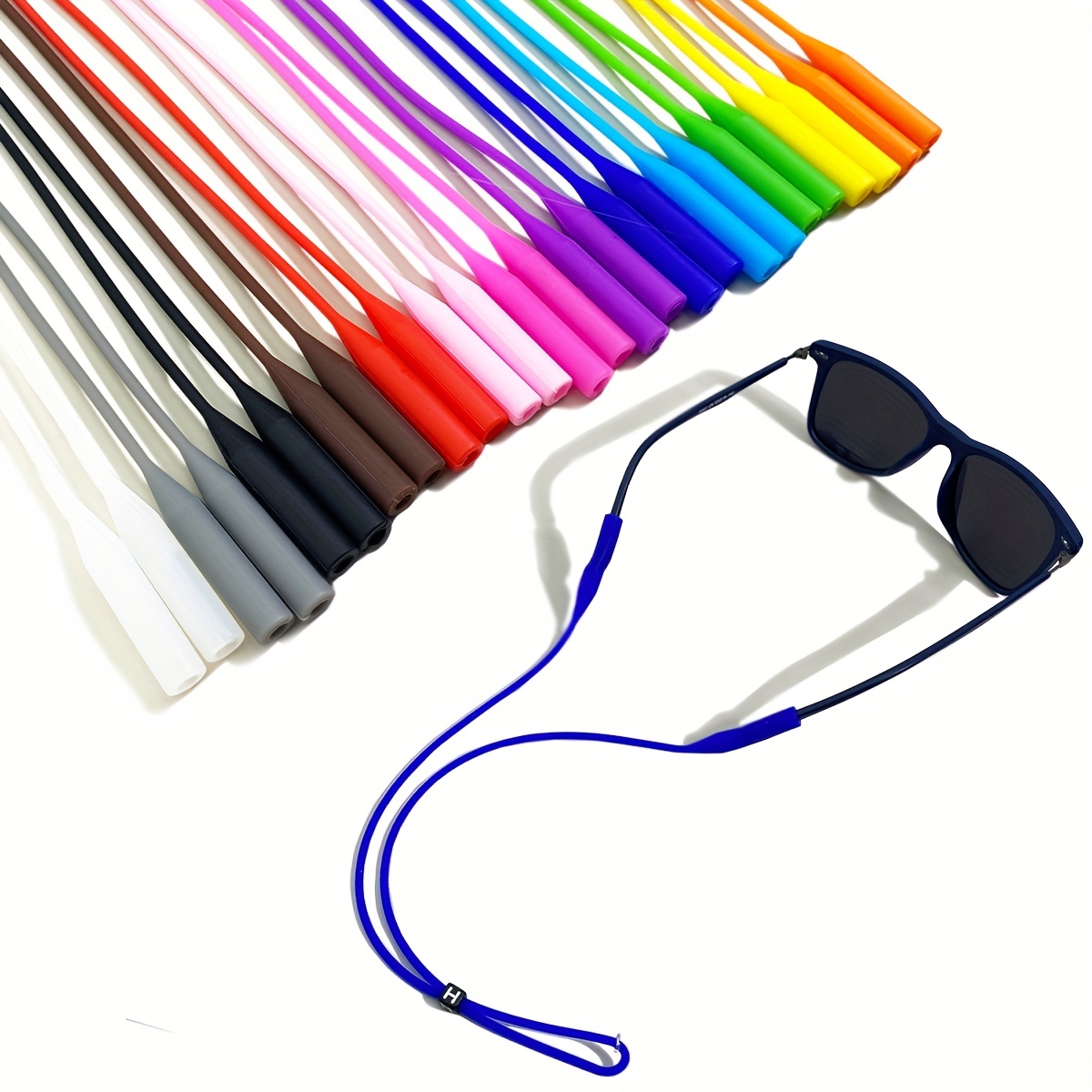 12pcs/24pcs 스포츠 안경 리테이너 캔디 컬러  - Sunglass Retainer Cord 리뷰 및 가격