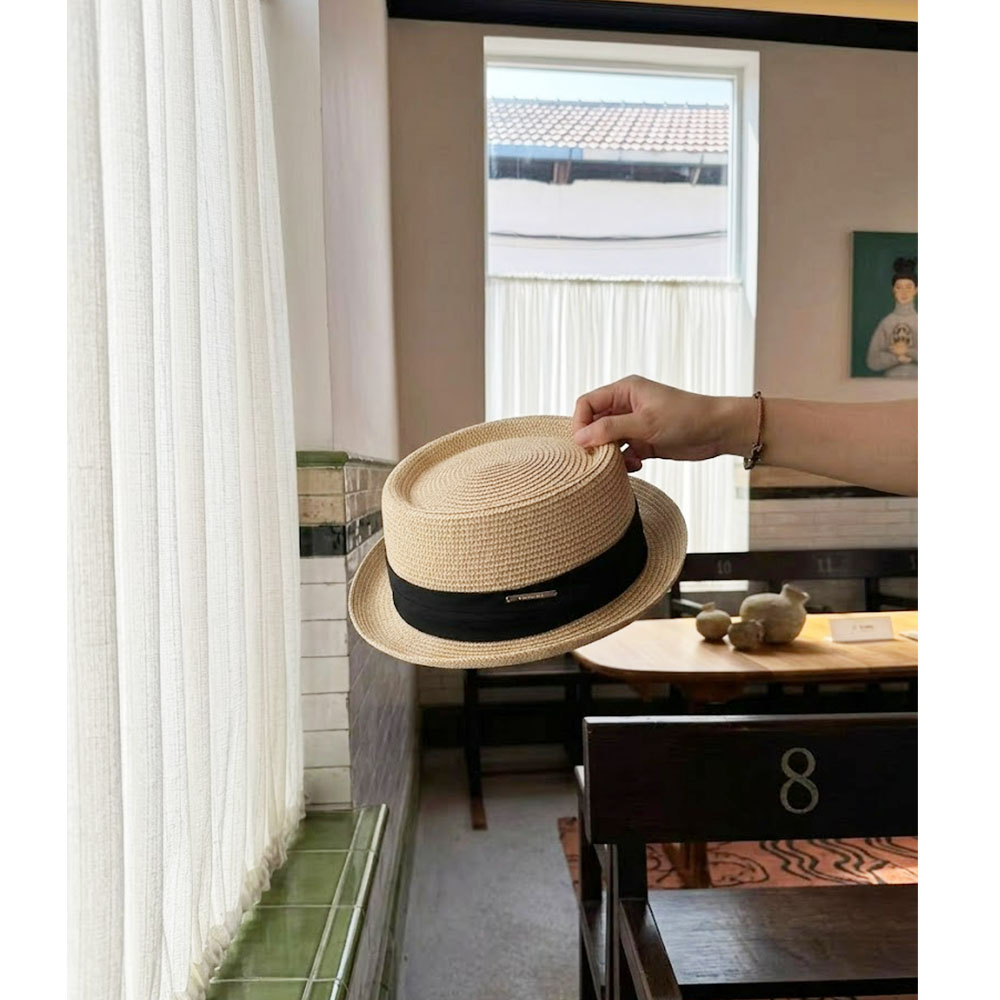 클래식 빈티지 영국식 포크파이 밀짚모자 남성 여름 밀짚 - Bucket Hat Straw 리뷰 및 가격