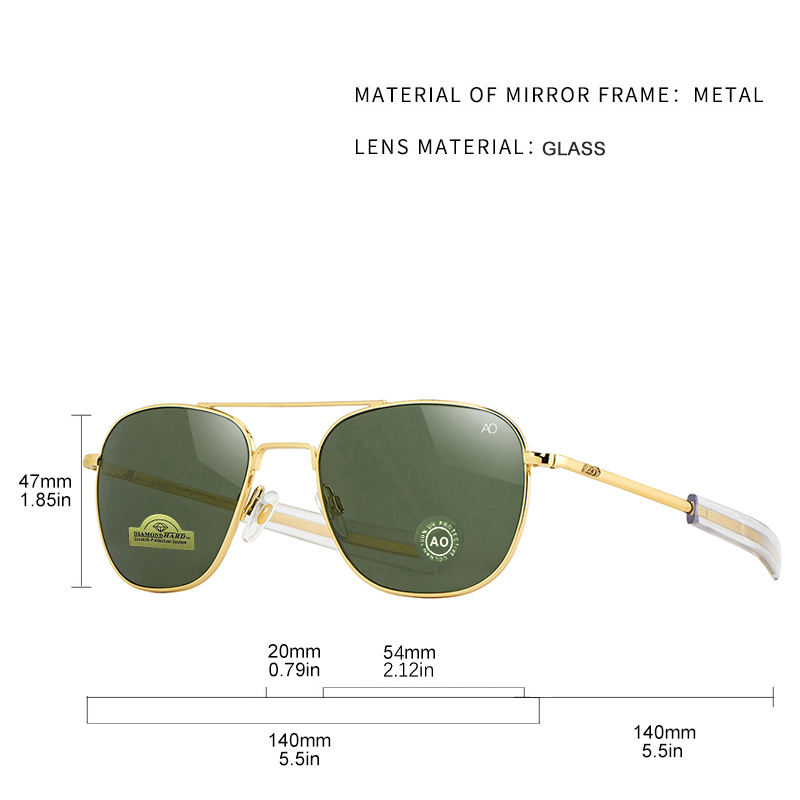 1pcs/3pcs AO 파일럿 패션 선글라스 남성 여성 - Sunglasses Aviator Polarized 리뷰 및 가격