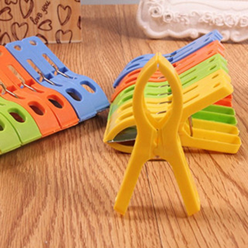 랜덤 8개/세트 행거 클립 대형 플라스틱 방풍 비치 타 - Beach Towel Large 리뷰 및 가격