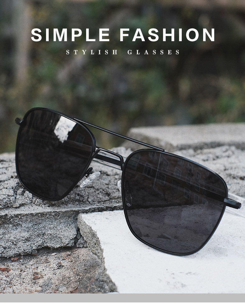 남성용 레트로 선글라스, 금속 프레임 편광 렌즈, 클래 - Sunglasses Aviator Polarized 리뷰 및 가격