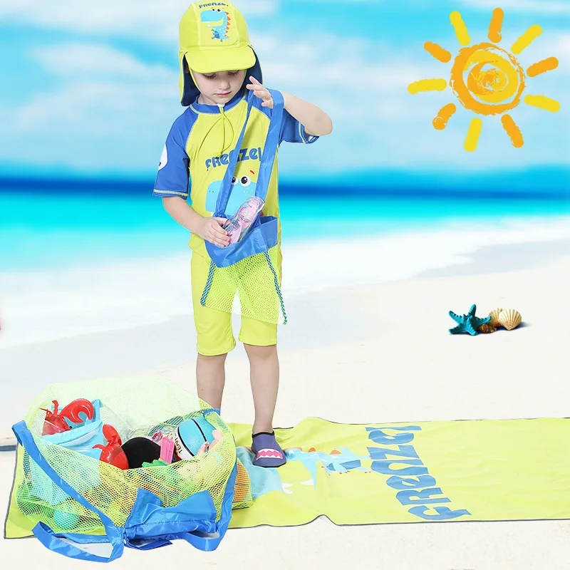 어린이 휴대용 메쉬 가방, 장난감 보관 가방, 수영용  - Beach Towel Large 리뷰 및 가격