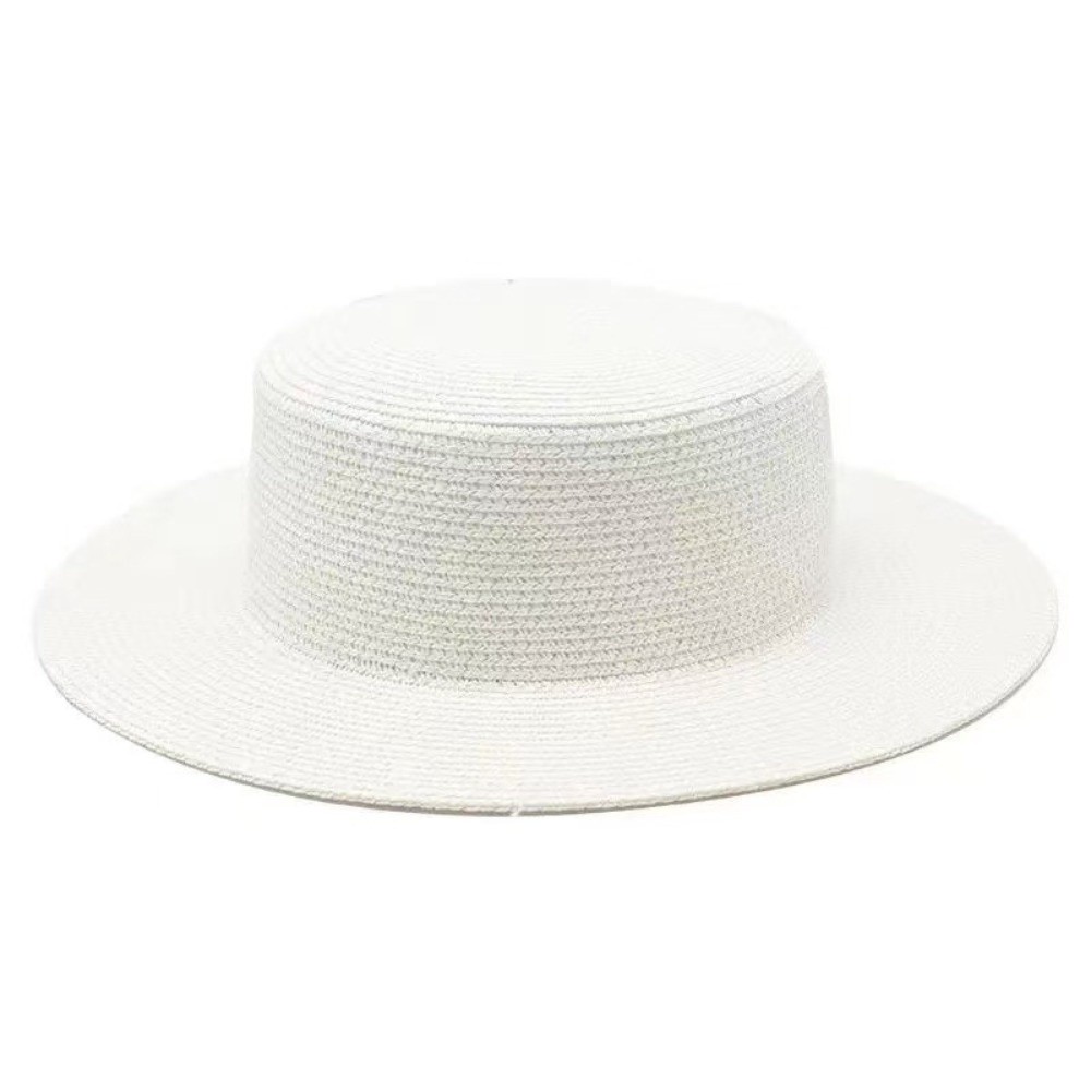 유행하는 넓은 챙 밀짚모자 여성 수공예 밀짚 플랫탑 자 - Bucket Hat Straw 리뷰 및 가격